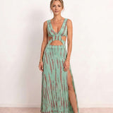 Long dress with cut-out detail