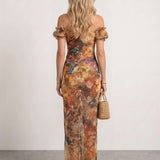 Floral Printed Boho Dress