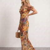Floral Printed Boho Dress