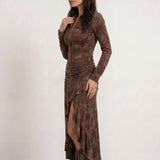 Cowboy dress with ruffles