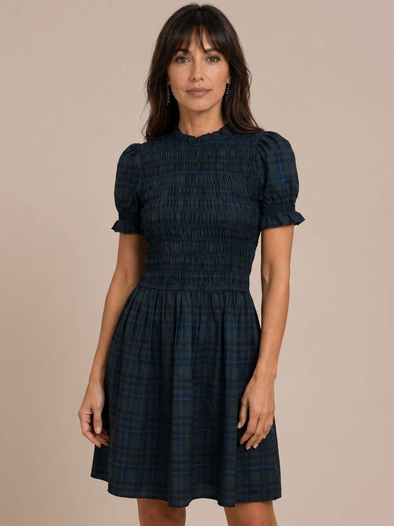 Gingham Smocked Dress