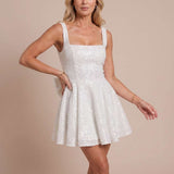 Short A-line dress with sparkle