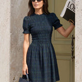 Gingham Smocked Dress