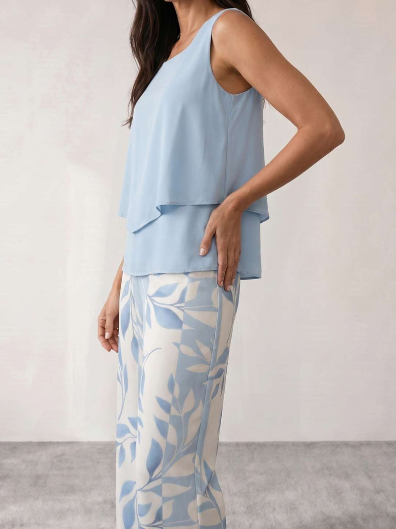 Printed fluid two-piece set
