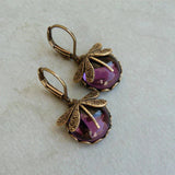 Vintage Gold Dragonfly Earrings Marie-Sophie