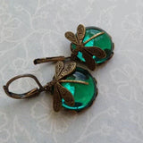 Vintage Gold Dragonfly Earrings Marie-Sophie