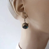 Vintage Gold Dragonfly Earrings Marie-Sophie