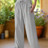 Riviera™ | Floor-Length Striped Pants