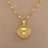 Beatrix – Gold Necklace with Coin Pendant