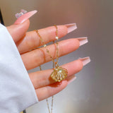 Beatrix – Gold Necklace with Coin Pendant