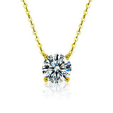 Rafaela – Silver necklace plated with 18K gold and zirconia