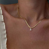 Eva – Gold Necklace with Initial Pendant