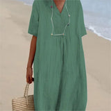 Silvana | Textured Maxi Dress with Loose Fit
