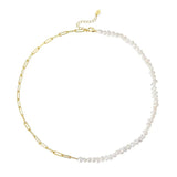 Livia – Elegant gold necklace with link design