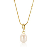 Pavlina – Elegant Pearl Pendant Gold Necklace