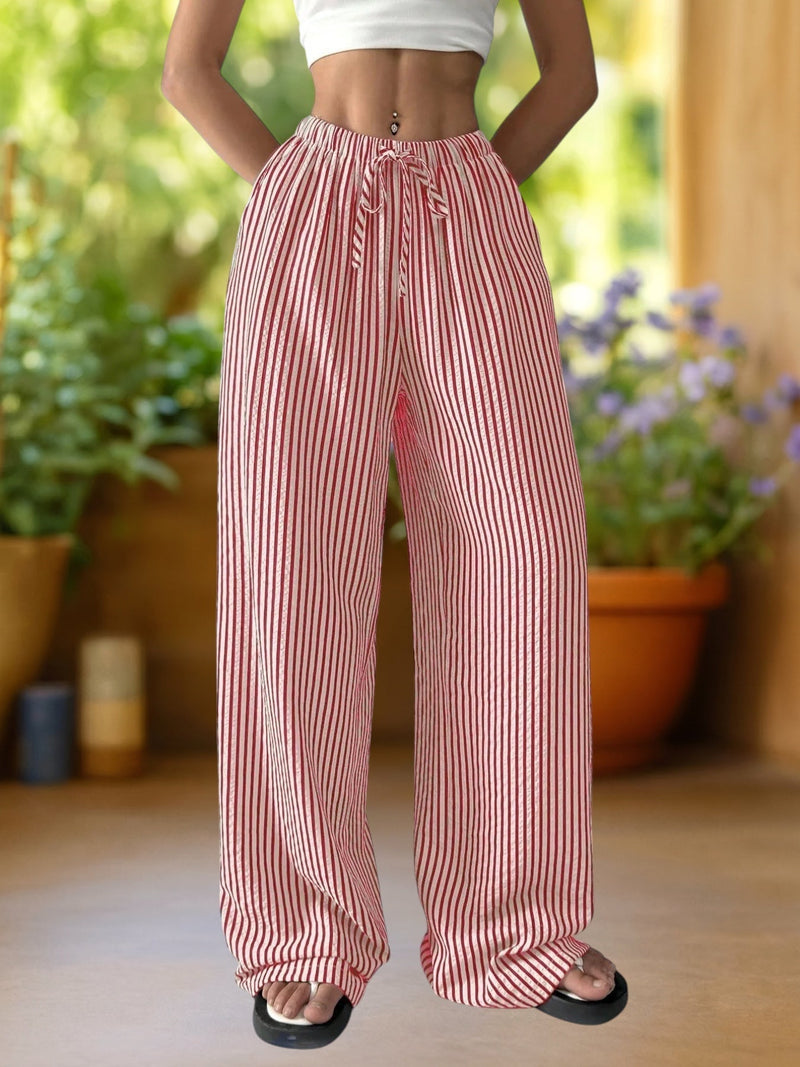 Riviera™ | Floor-Length Striped Pants