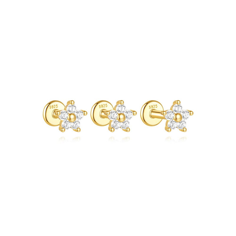 Amélie – Delicate gold earrings with a flowing design.