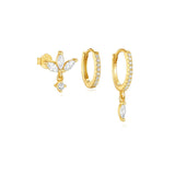 Sára – Delicate gold earrings with a subtle movement.