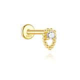 Marlena – Gold earrings with a radiant shine.