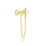 Marlena – Gold earrings with a radiant shine.