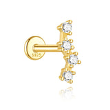 Marlena – Gold earrings with a radiant shine.