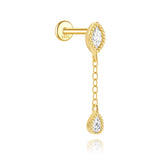 Marlena – Gold earrings with a radiant shine.
