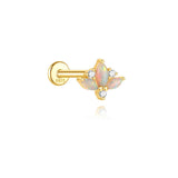 Kateřina – Elegant gold earrings with a moving design.