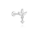 Helena – Gold earrings with a natural design.