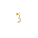 Carla – Gold earrings with an elegant curve.