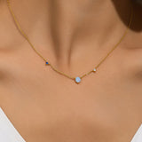 Nora – Delicate Silver Collar with Heart-Shaped Pendant