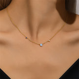 Nora – Delicate Silver Collar with Heart-Shaped Pendant