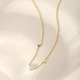 Nora – Delicate Silver Collar with Heart-Shaped Pendant