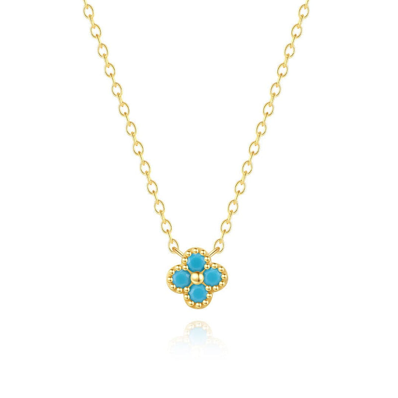 Marlena – Short silver necklace with geometric design