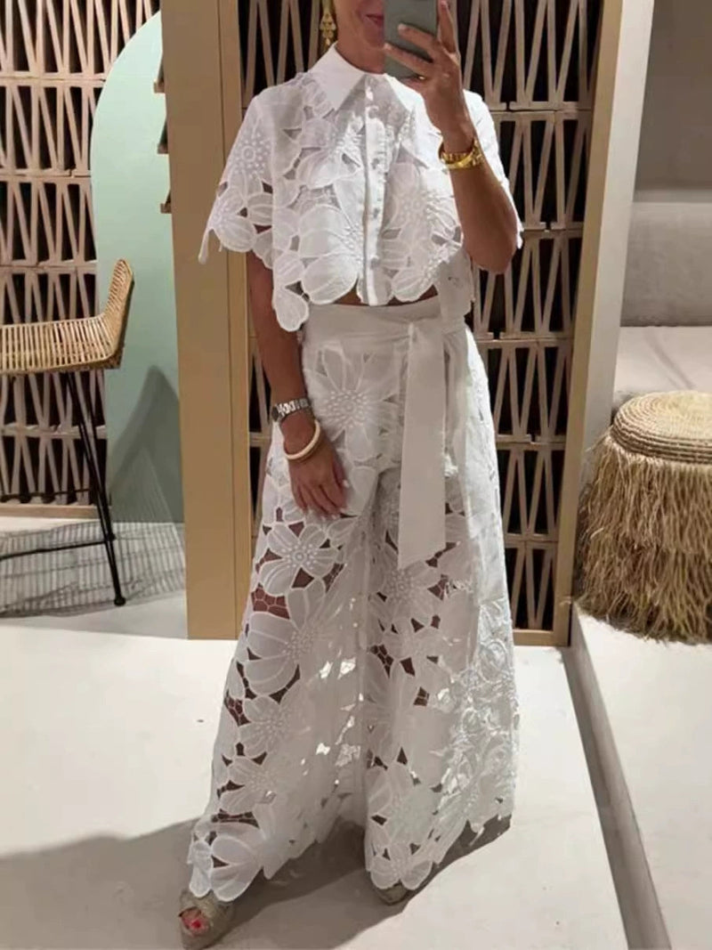 Elira™ | Embroidered Lace Set