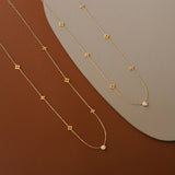 Carina – Gold Necklace with Colorful Details