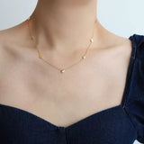 Carina – Gold Necklace with Colorful Details