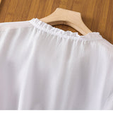 Kissina | Embroidered Cotton and Linen Blouse