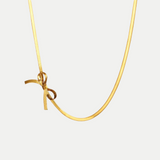 Rebecca - Gold necklace with initial pendant