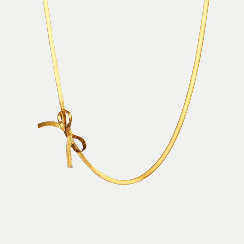 Rebecca - Gold necklace with initial pendant