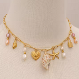 Anneliese – Gold collar with small pendants
