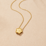 "Golden Luck Necklace" can be rewritten as "Luck Necklace in Gold".