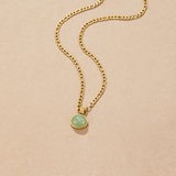 Klára-Marie – Round collar with structured design pendant.