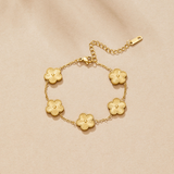 "Lucky Gold Bracelet" can be rewritten as "Gold Bracelet of Luck".