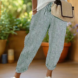 Marlowe™ | Striped Pants with Drawstring