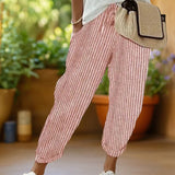 Marlowe™ | Striped Pants with Drawstring