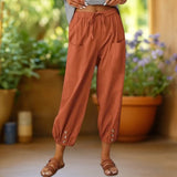 Aurelia™ | Cropped Wide-Leg Linen Pants