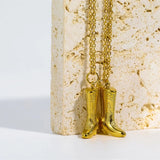 Jasmina – Gold necklace with personalized initial pendant