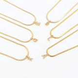 Eva – Gold Necklace with Initial Pendant