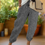 Marlowe™ | Striped Pants with Drawstring
