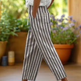 Soleil™ | Ankle-Length Pants with Bohemian Print